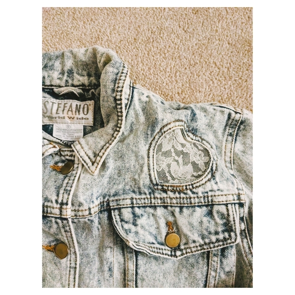 Cropped vintage denim jacket - Picture 3 of 5
